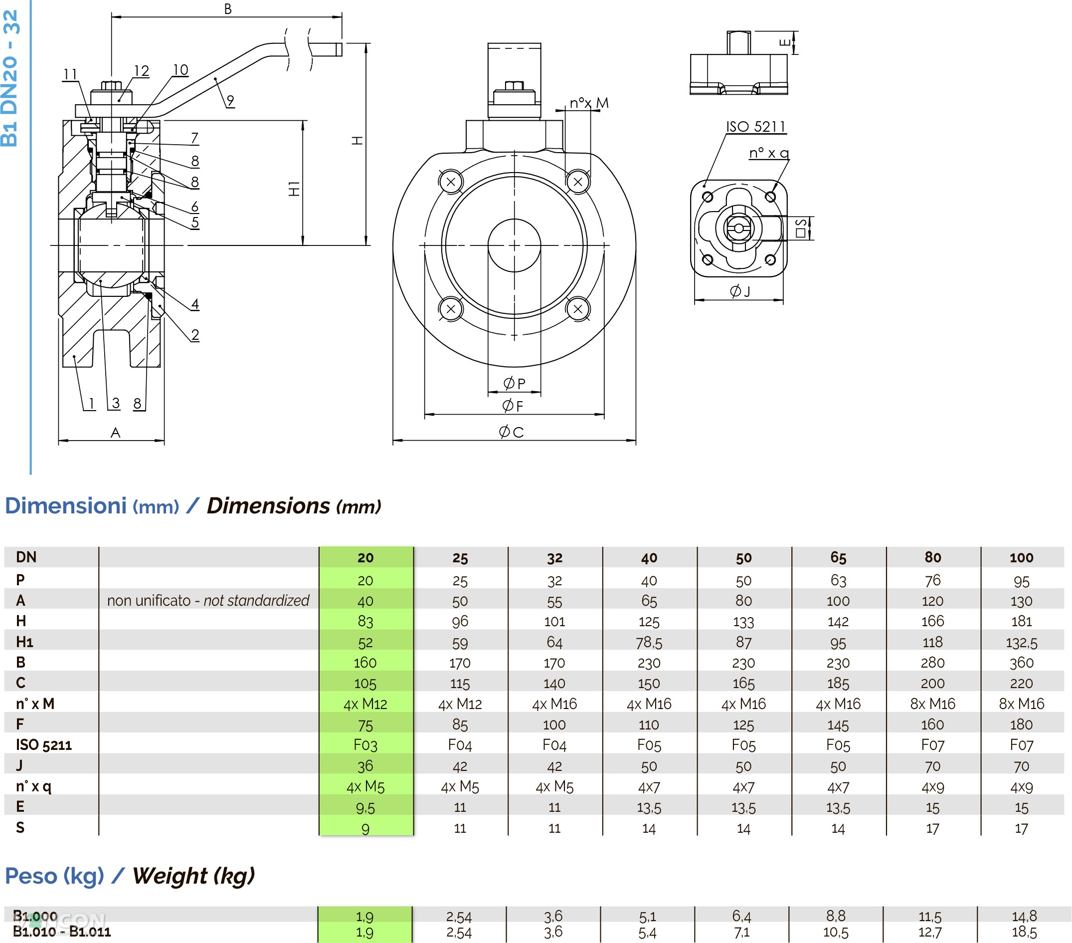 Кран Brandoni B1 3/4" (B1.000I020L16CN) ціна 4202 грн - фотографія 2