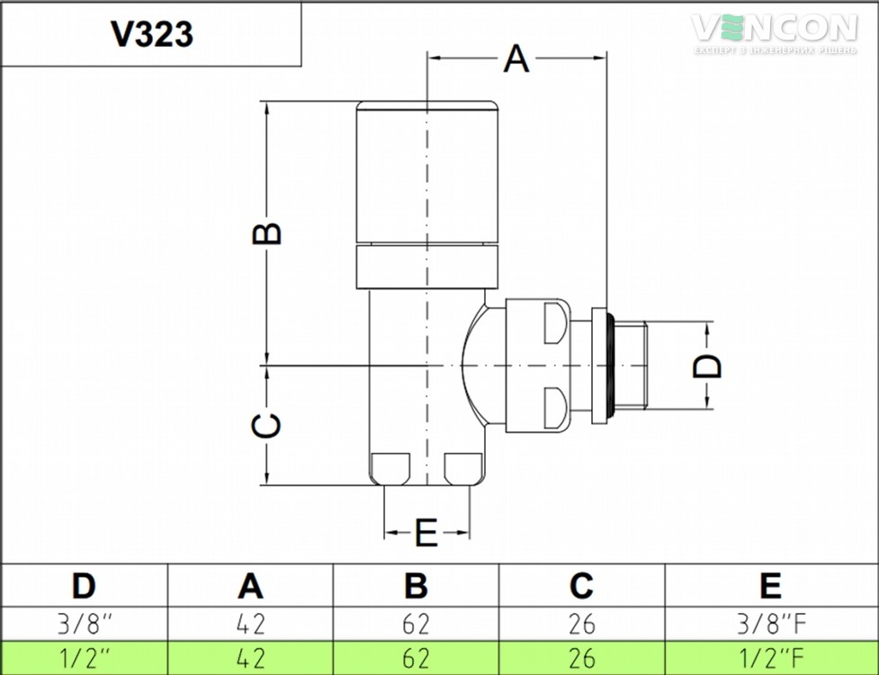 Кран Carlo Poletti 1/2"×1/2" (V32310B) цена 2792.00 грн - фотография 2