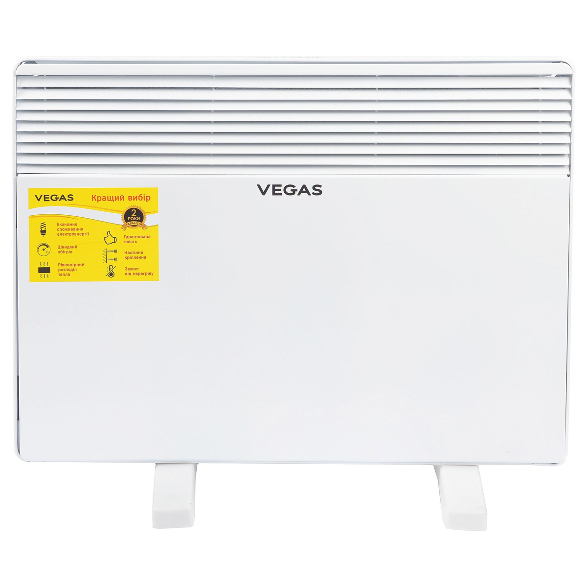 Характеристики електроконвектор vegas настінний Vegas VKH-1000