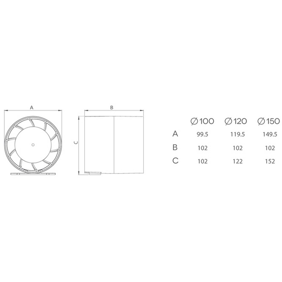 Канальный вентилятор AirRoxy aRc 150 S (01-051)  цена 1216.00 грн - фотография 2