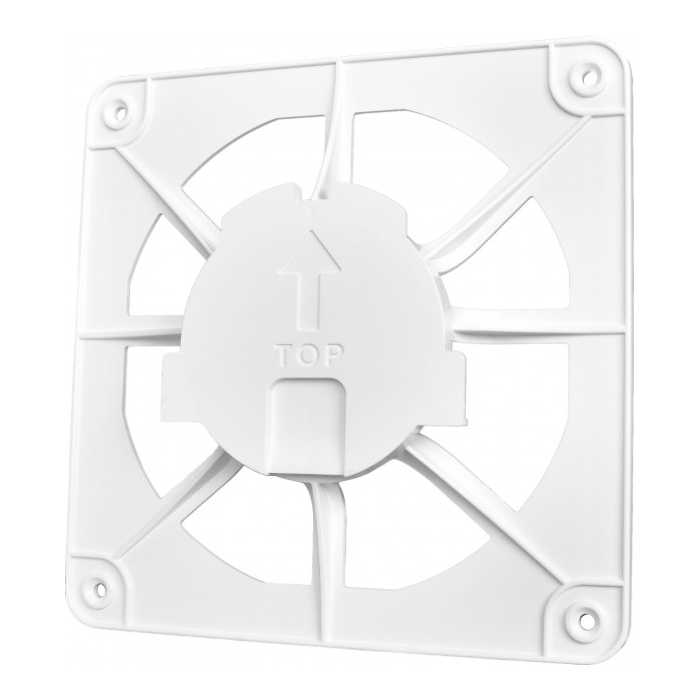 Решітка вентеляційна AirRoxy 150x150 white в інтернет-магазині, головне фото