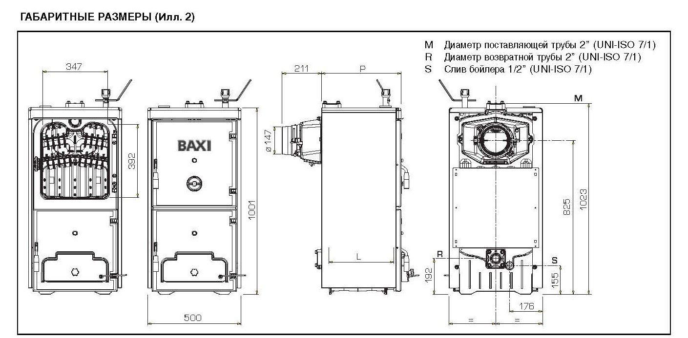Твердотопливный котел Baxi BPI-ECO 1.250 (3 секции) 23/20 кВт цена 0.00 грн - фотография 2