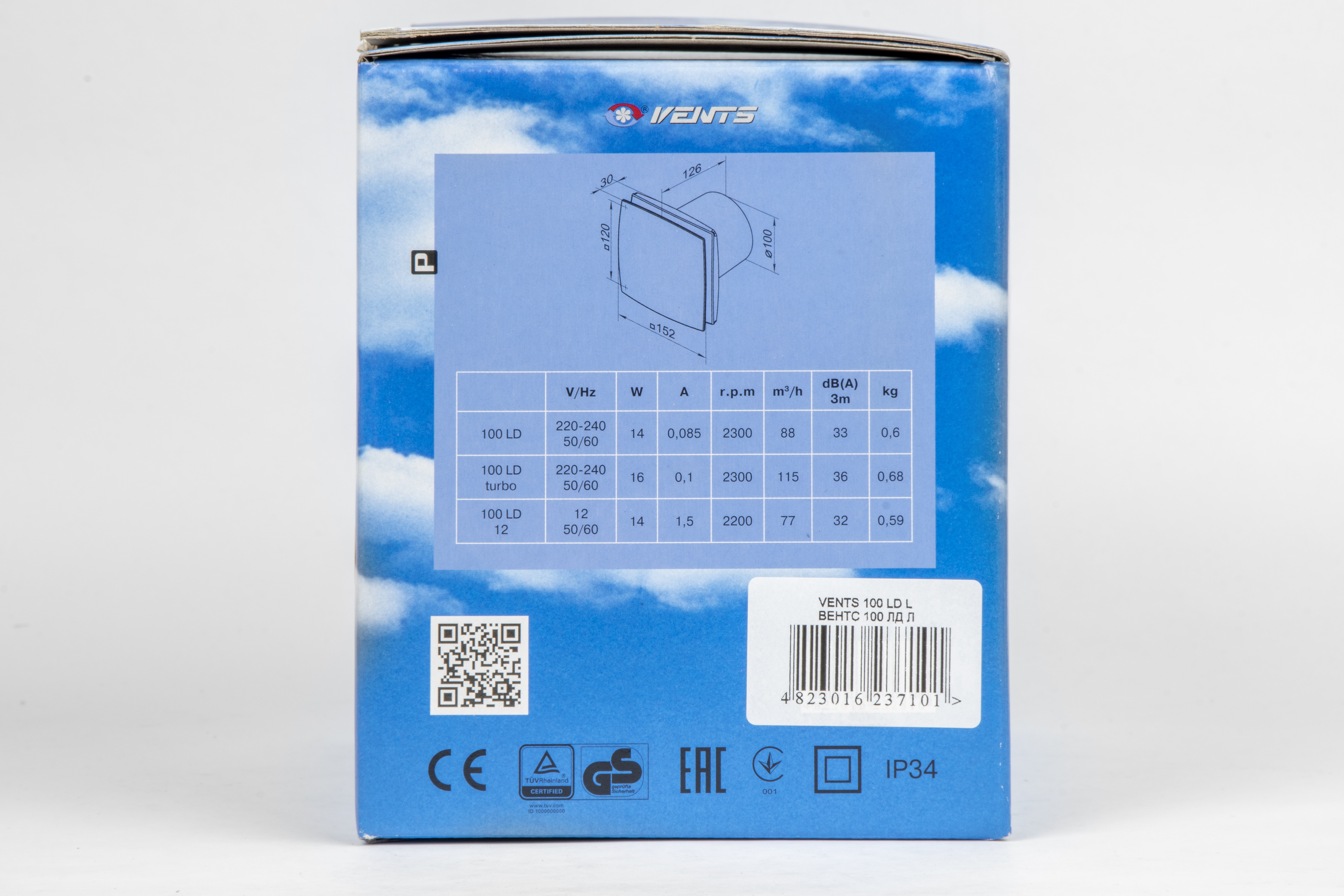 Вытяжной вентилятор Вентс 100 ЛД Л инструкция - изображение 6