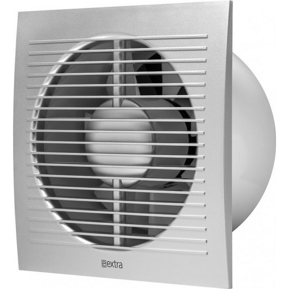 Сріблястий витяжний вентилятор Europlast EE150S