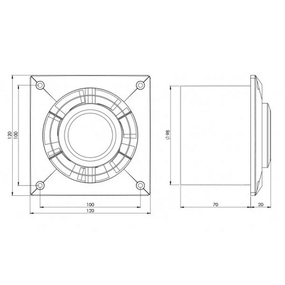 Витяжний вентилятор Europlast L100 ціна 390 грн - фотографія 2