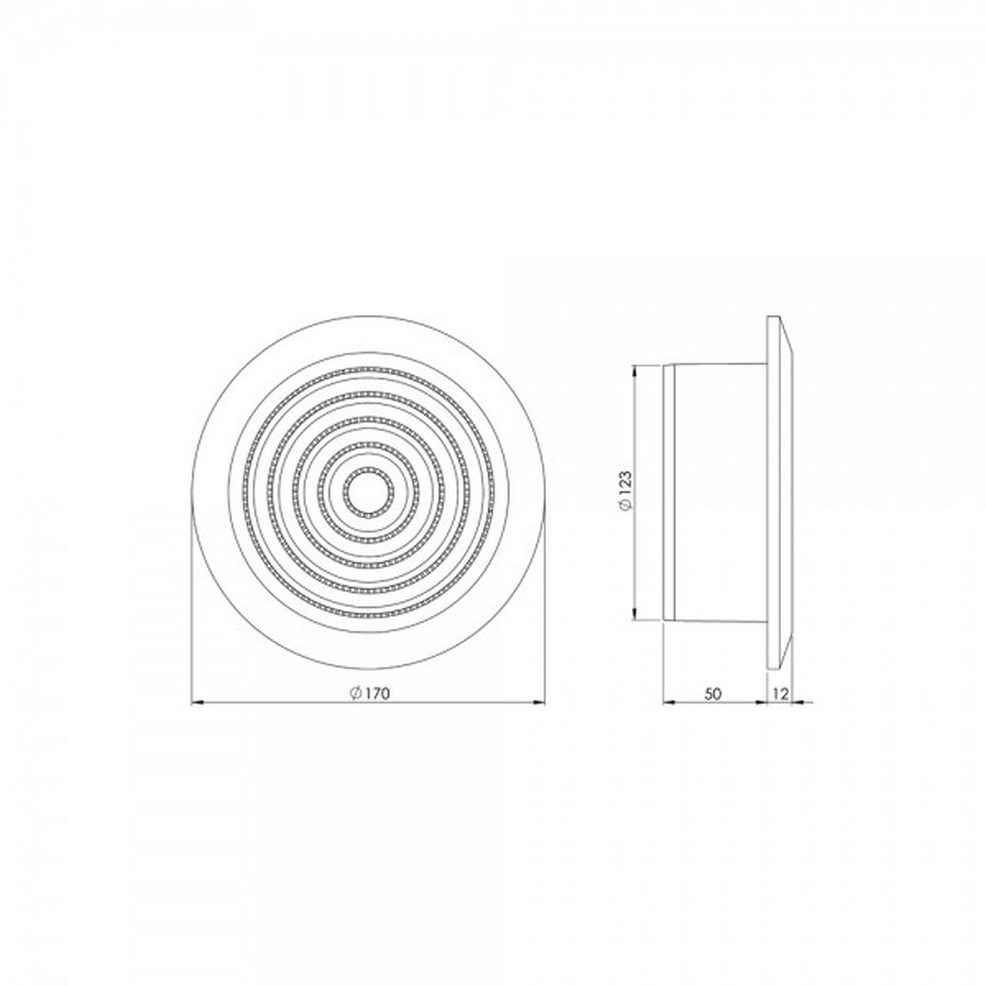 Решетка вентеляционная Europlast NGA125 цена 167.00 грн - фотография 2