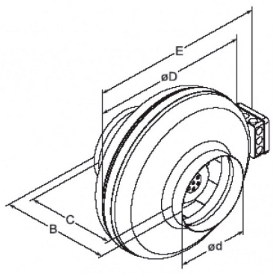 Канальний вентилятор Europlast AKM125 ціна 6240.00 грн - фотографія 2