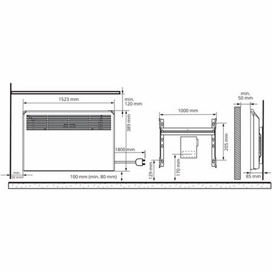 Электрический конвектор Ensto Вета Е BT 2000Вт (BETA20-BT-EP) цена 13857.25 грн - фотография 2