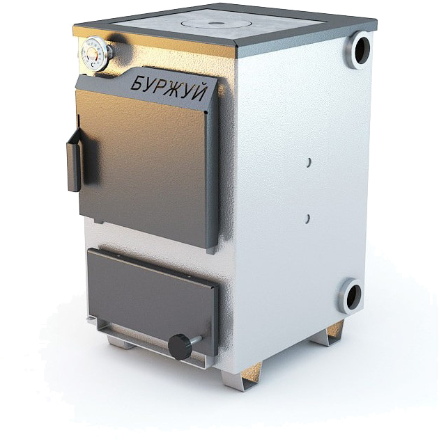 Характеристики твердопаливний котел Буржуй КП-12 кВт димохід назад (4 мм)