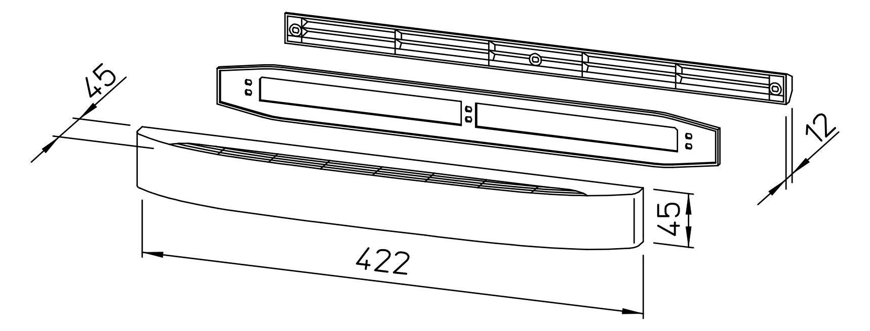 Helios ALEF 6/45 Hygro Габаритні розміри