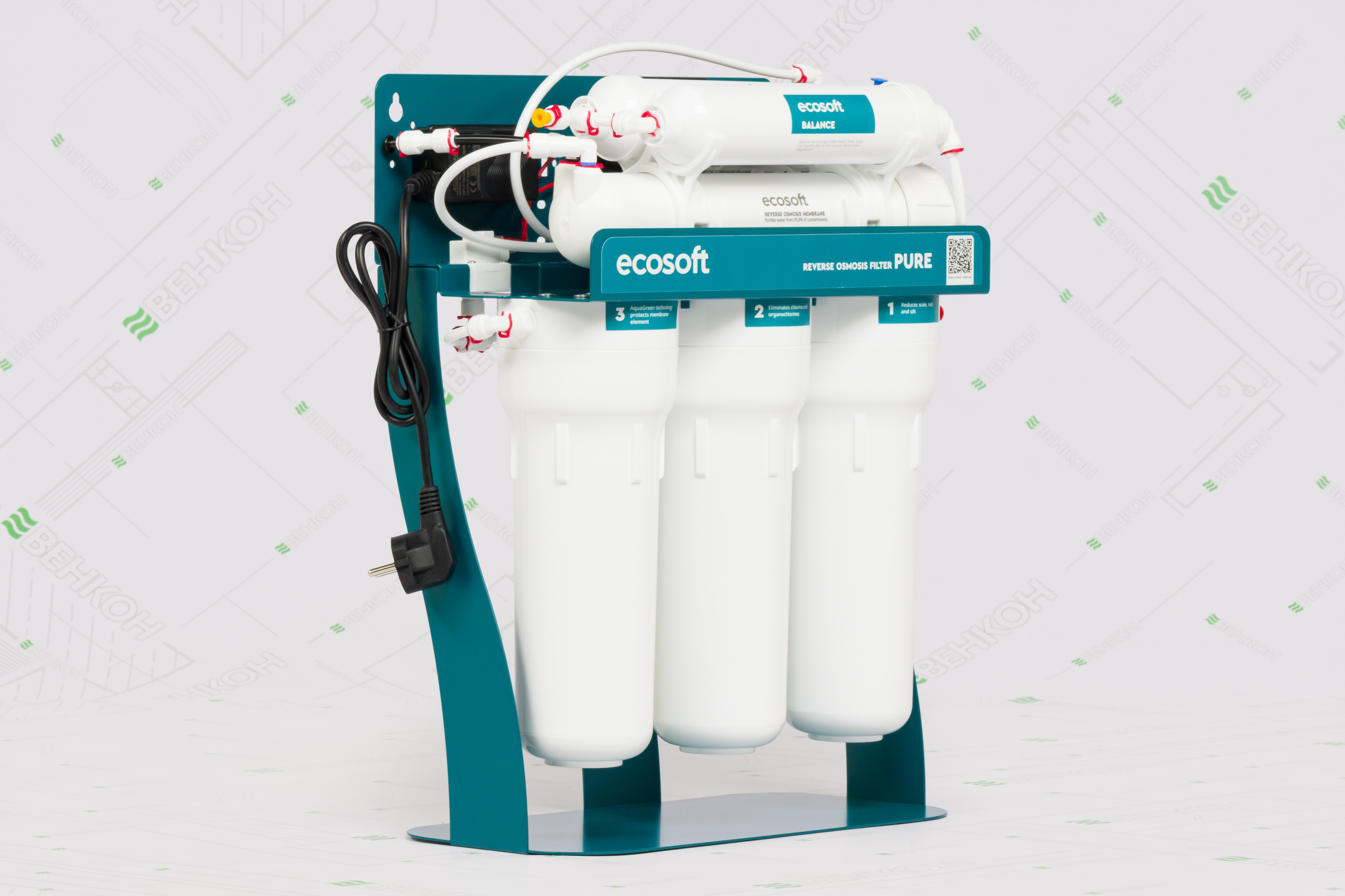 Фильтр для воды Ecosoft P'ure Balance MO675MBALPSECO на металлической раме с помпой обзор - фото 8