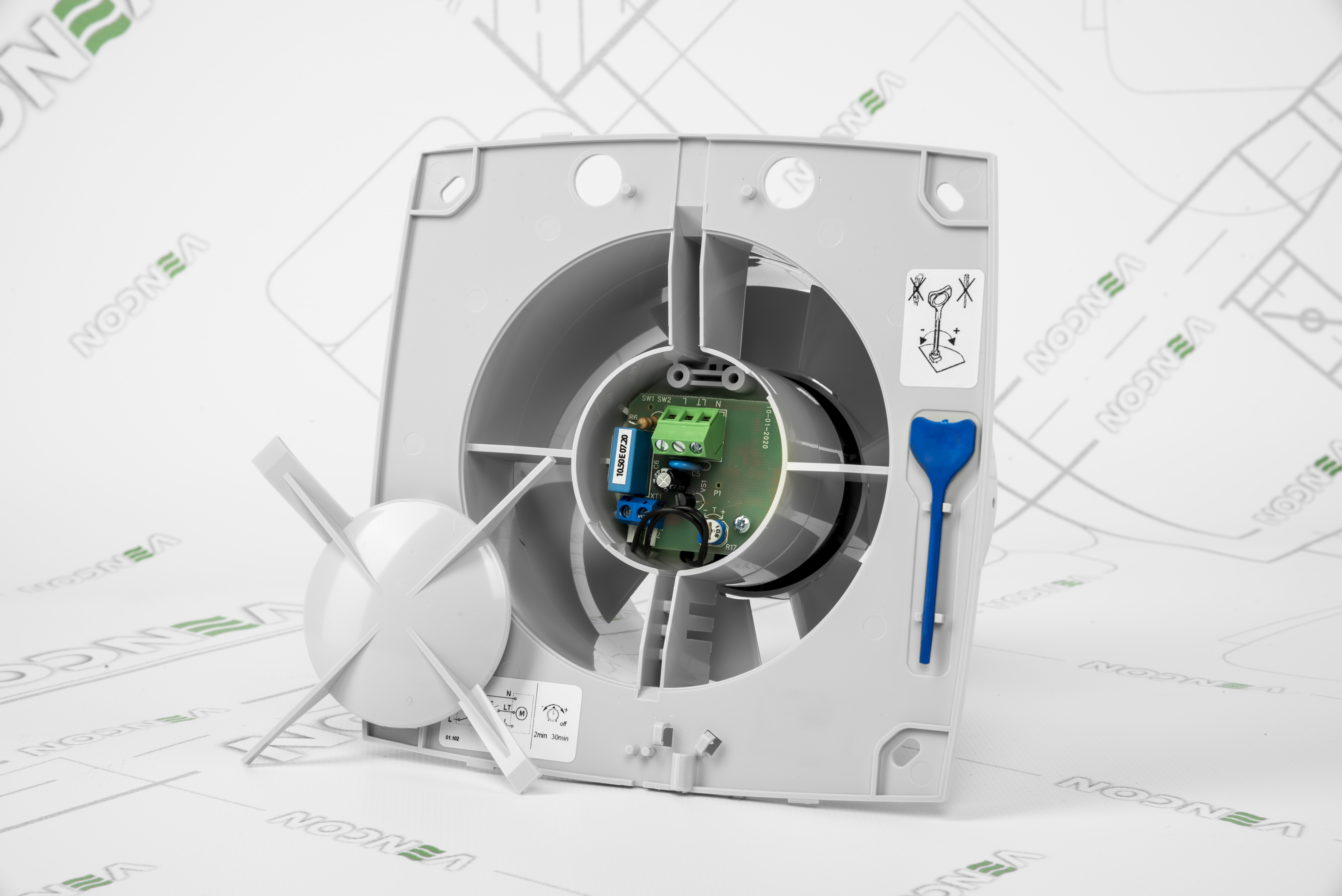 Витяжний вентилятор Вентс 125 ЛДТ Л алюміній матовий характеристики - фотографія 7