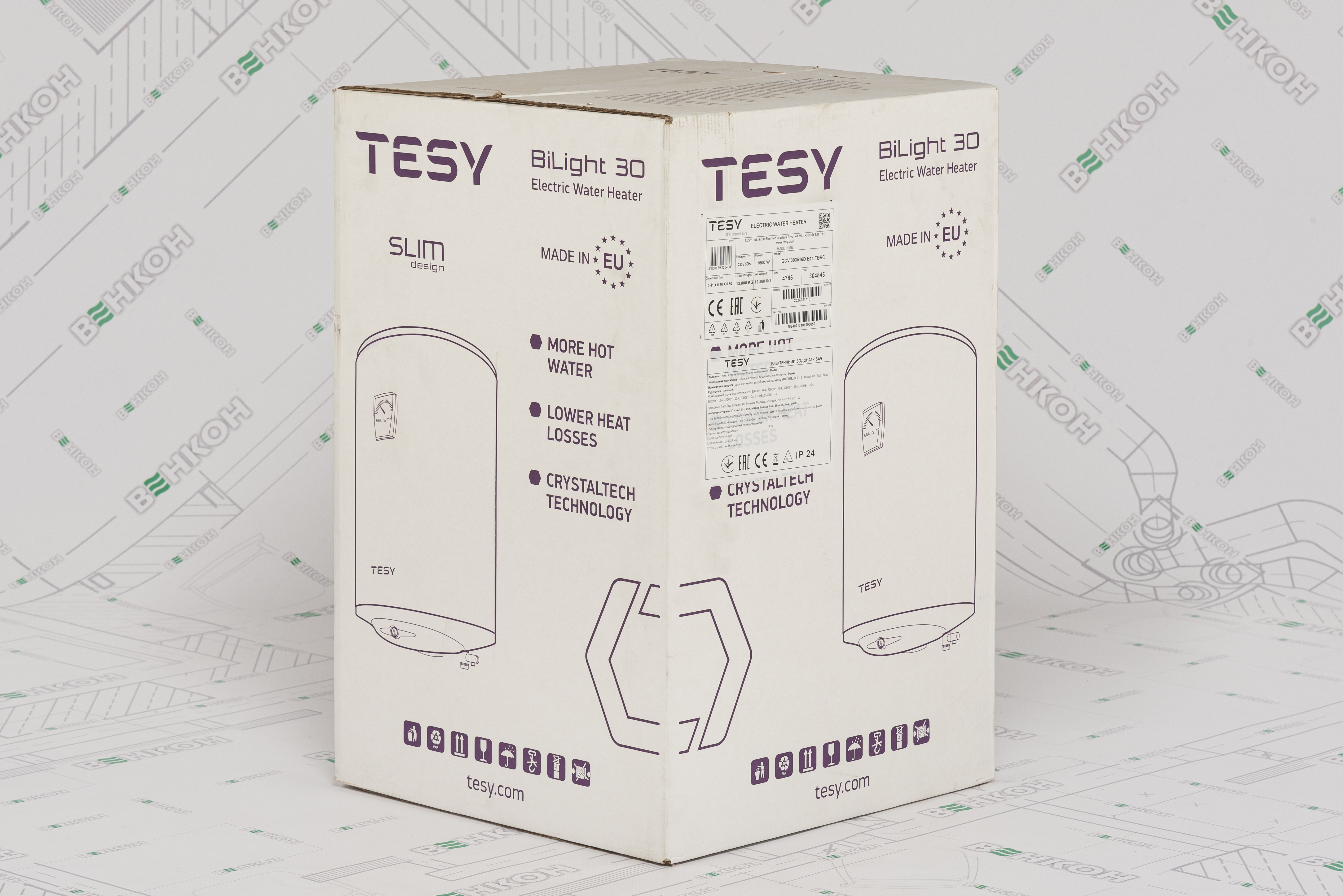 продукт Tesy Anticalc Slim GCV 303516D B14 TBRC (5 років безумовної гарантії) - фото 14