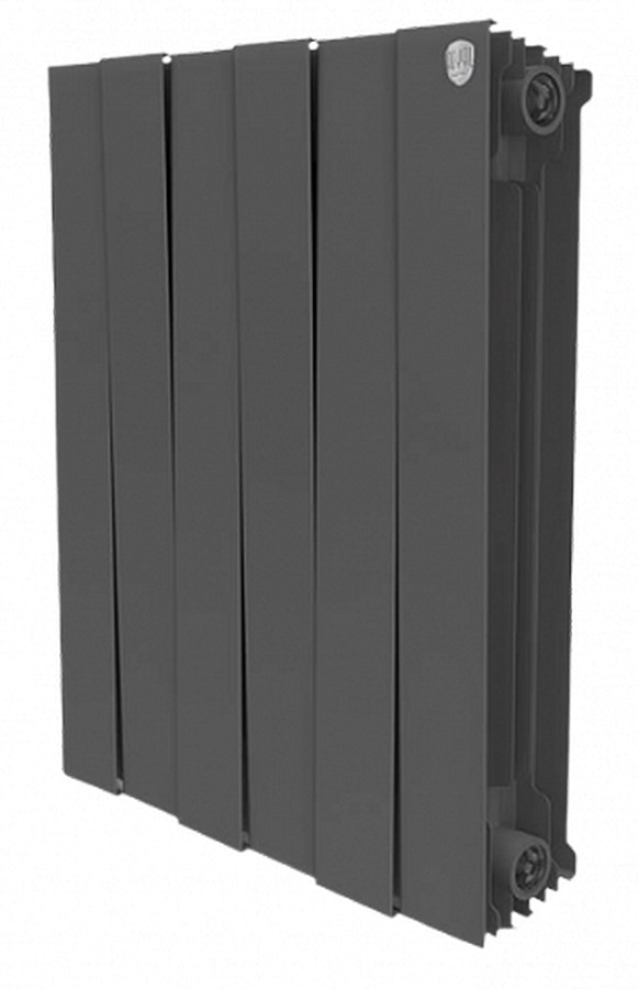 Біметалевий радіатор чорний Royal Thermo Piano Forte 500 чорний 12 секцій