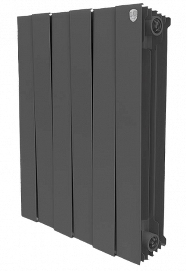 Біметалевий радіатор чорний Royal Thermo Piano Forte 500 чорний 10 секцій
