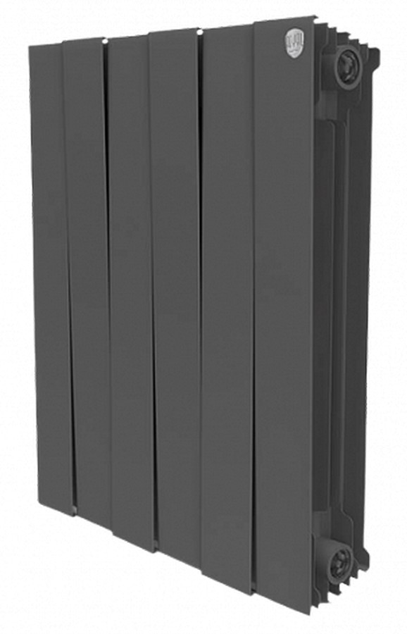 Биметаллический радиатор черный Royal Thermo Piano Forte 500 черный 6 секций