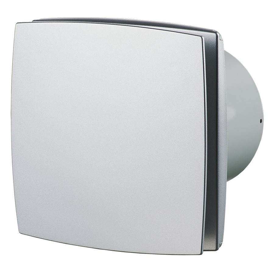 Сріблястий витяжний вентилятор Вентс 100 ЛД алюміній матовий