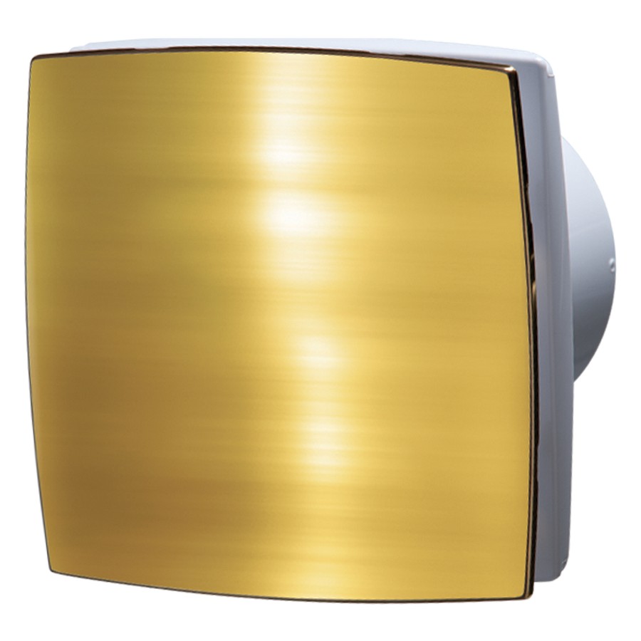 Золотистий витяжний вентилятор Вентс 100 ЛДА голд