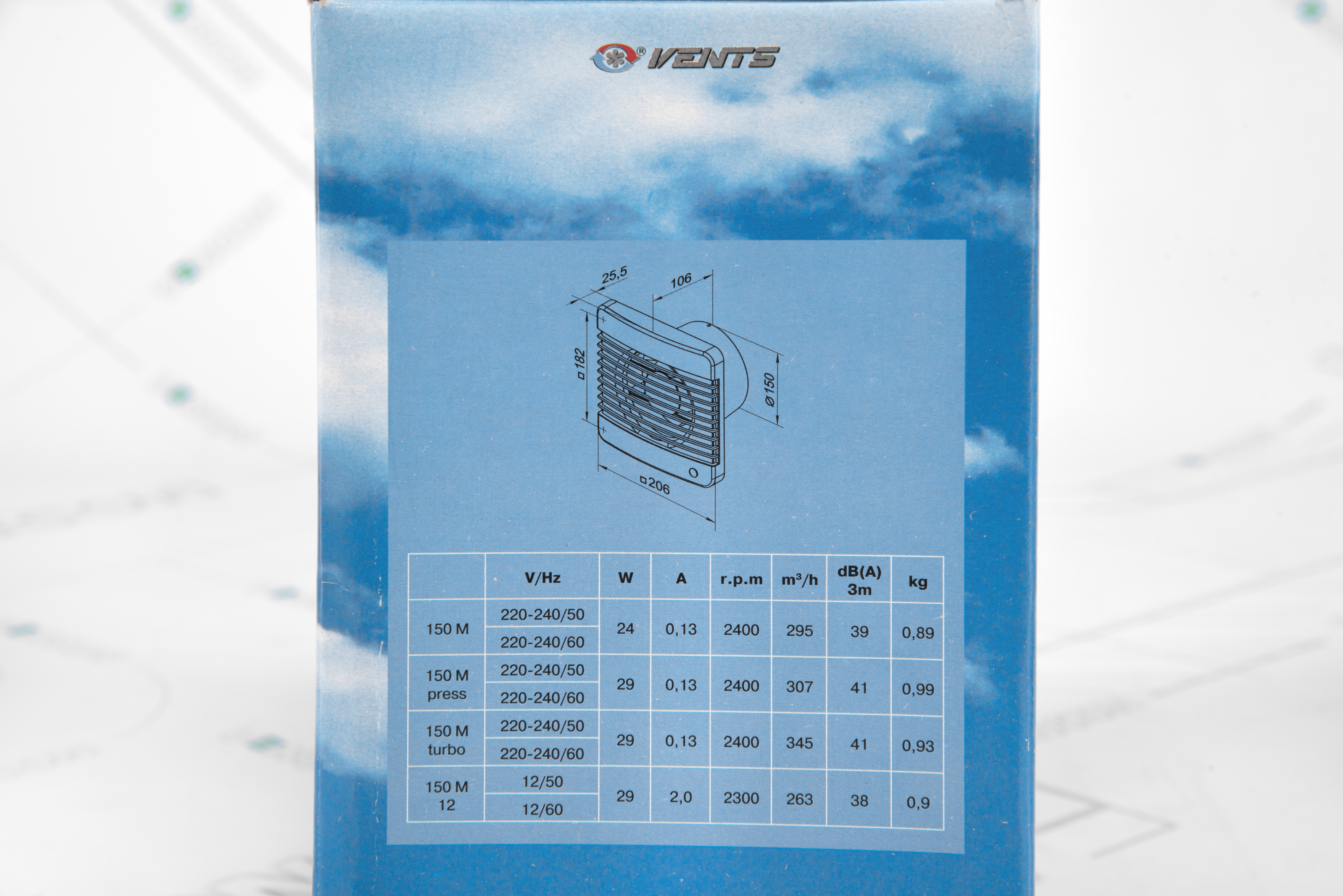 Витяжний вентилятор Вентс 150 М 12 характеристики - фотографія 7