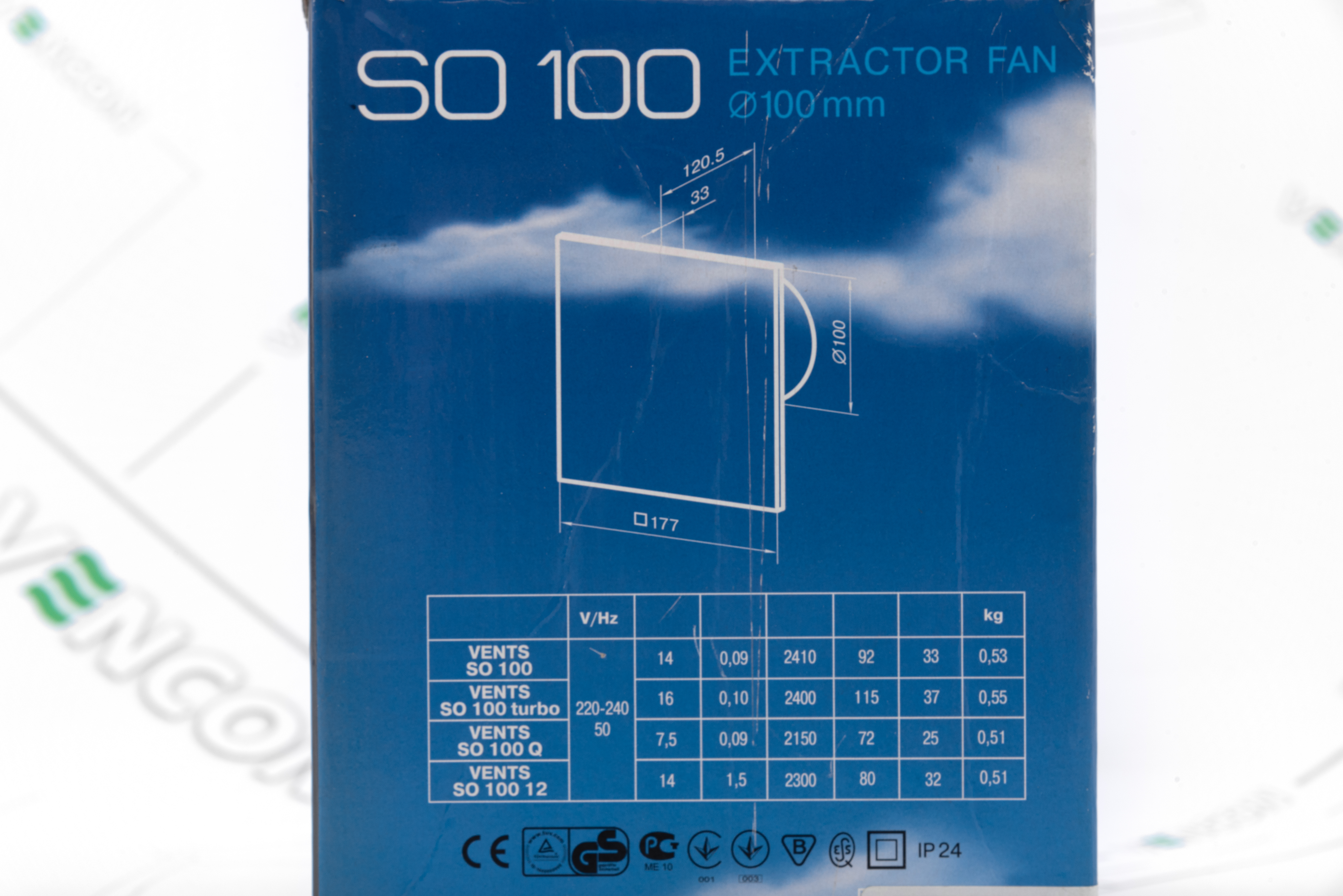 Вытяжной вентилятор Вентс СО 100 ТН Л внешний вид - фото 9