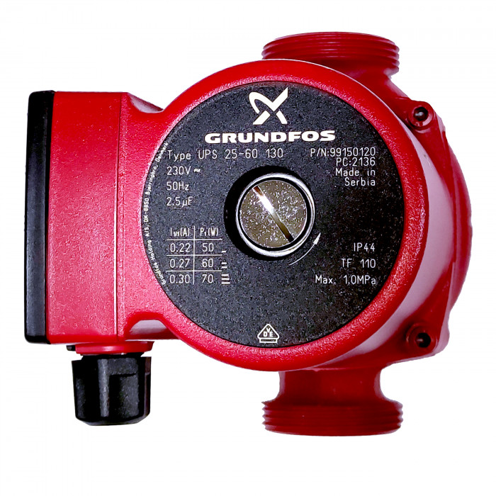Циркуляційний насос Grundfos для гарячої води Grundfos UPS 25-60 130 (99150120)