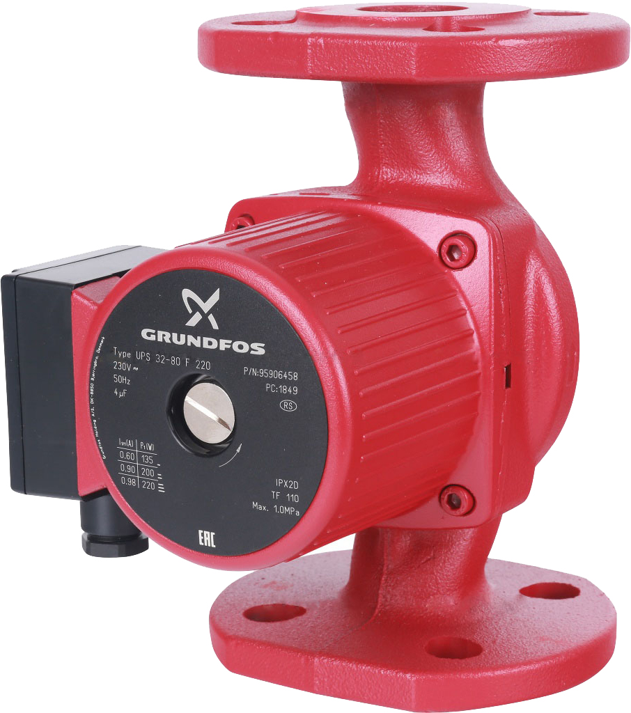 Циркуляційний насос Grundfos для гарячої води Grundfos UPS 32-80 F 220 (95906458)