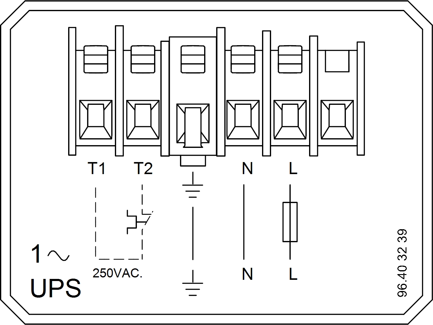 Grundfos UPS 50-185 F1 (96430300) Электрическая схема