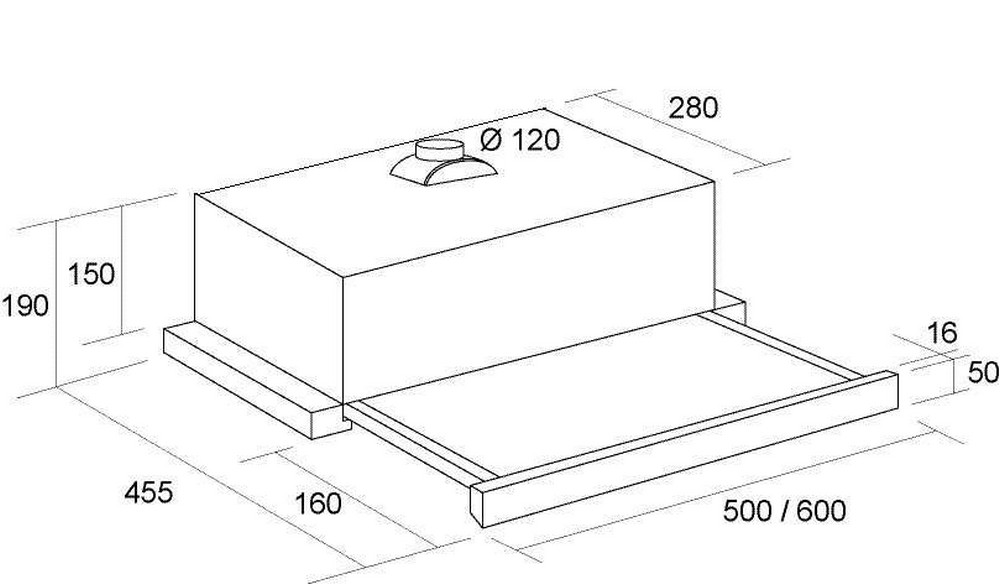 Pyramida TL 50 BL Габаритные размеры