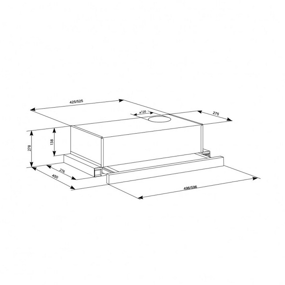 Eleyus Lotus 470 50 BL Габаритные размеры