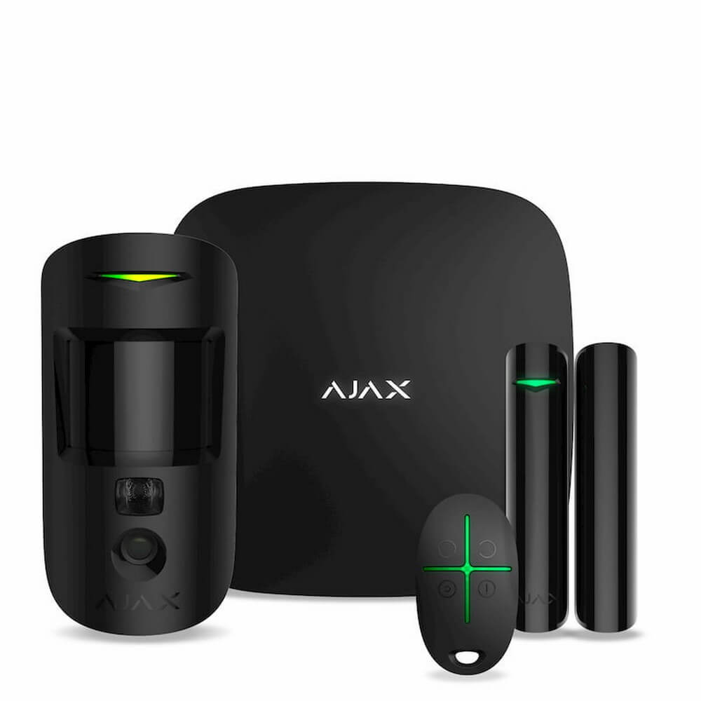 Комплект охоронної сигналізації Ajax StarterKit Cam Plus Black в Черкасах