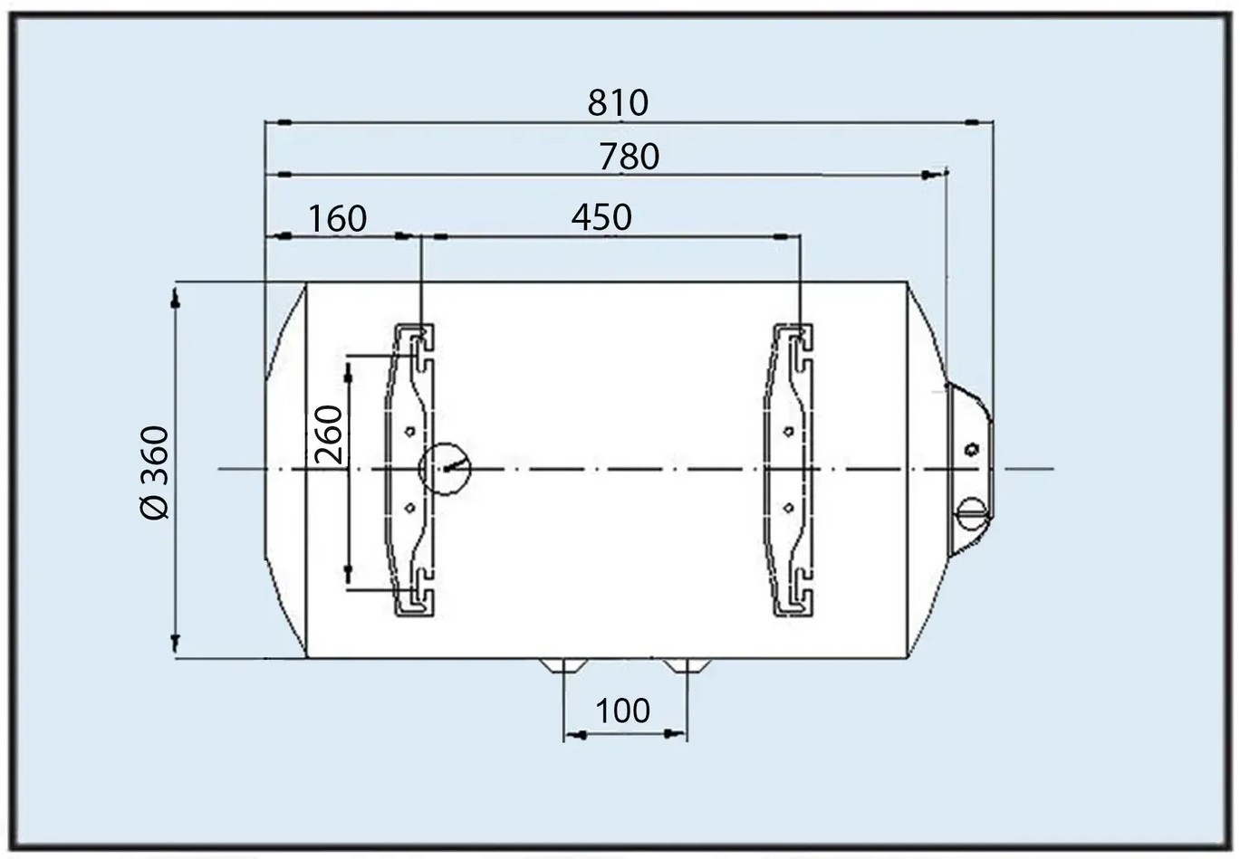 Leov LH Slim 50 l Габаритные размеры