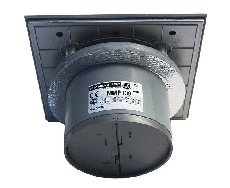 Вытяжной вентилятор MMotors ММ-Р 06 90 м3/ч (черный матовый) цена 1581 грн - фотография 2