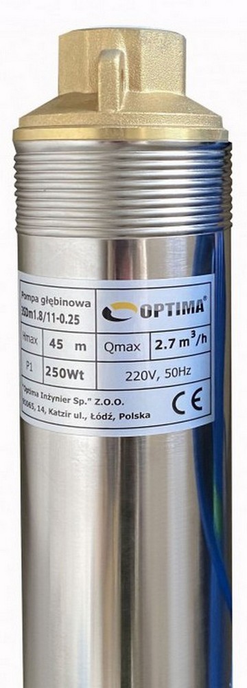Свердловинний насос Optima 3" 3SDm1.8/11 + кабель 15м ціна 6548 грн - фотографія 2