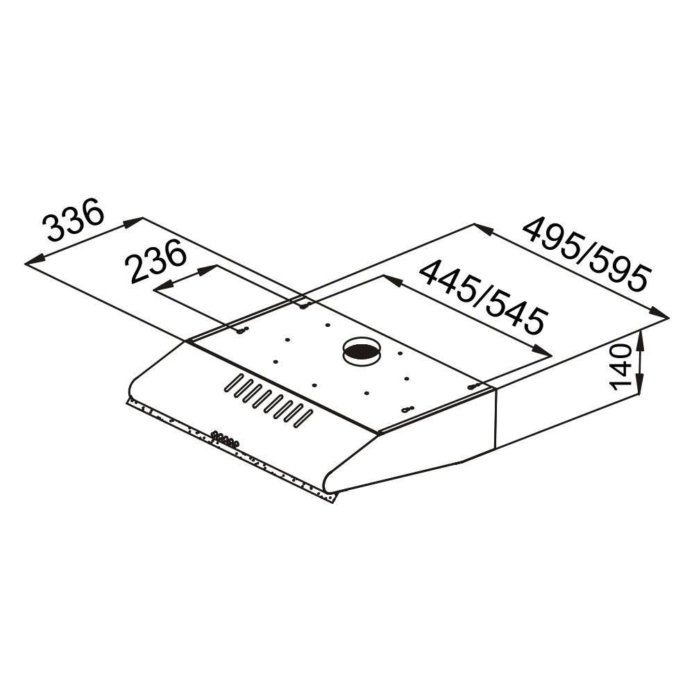 Pyramida WHX 60 BR Габаритные размеры