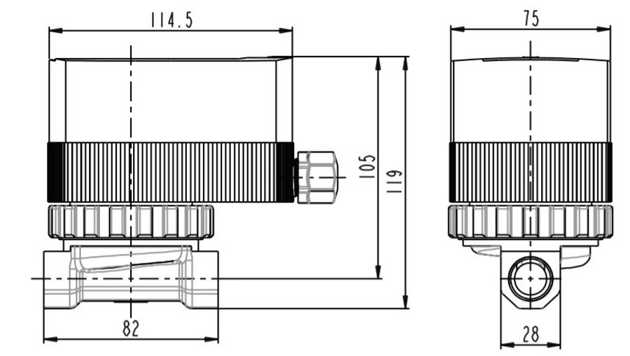 Watomo CP 04-15B-80 Габаритные размеры