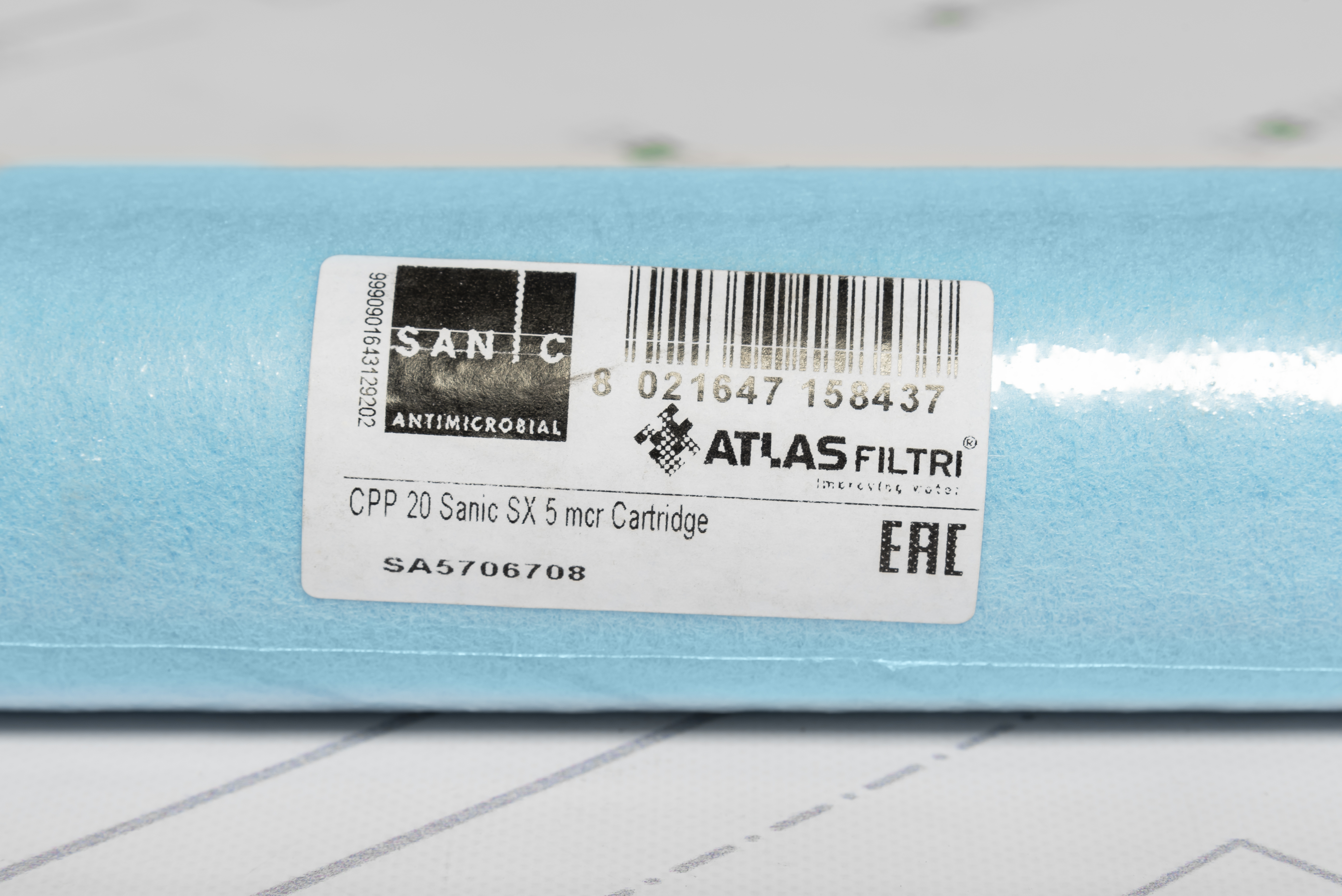 Картридж для фільтра Atlas Filtri CPP 20" SANIC SX 5 mcr (SA5706708) (механіка)  ціна 470 грн - фотографія 2