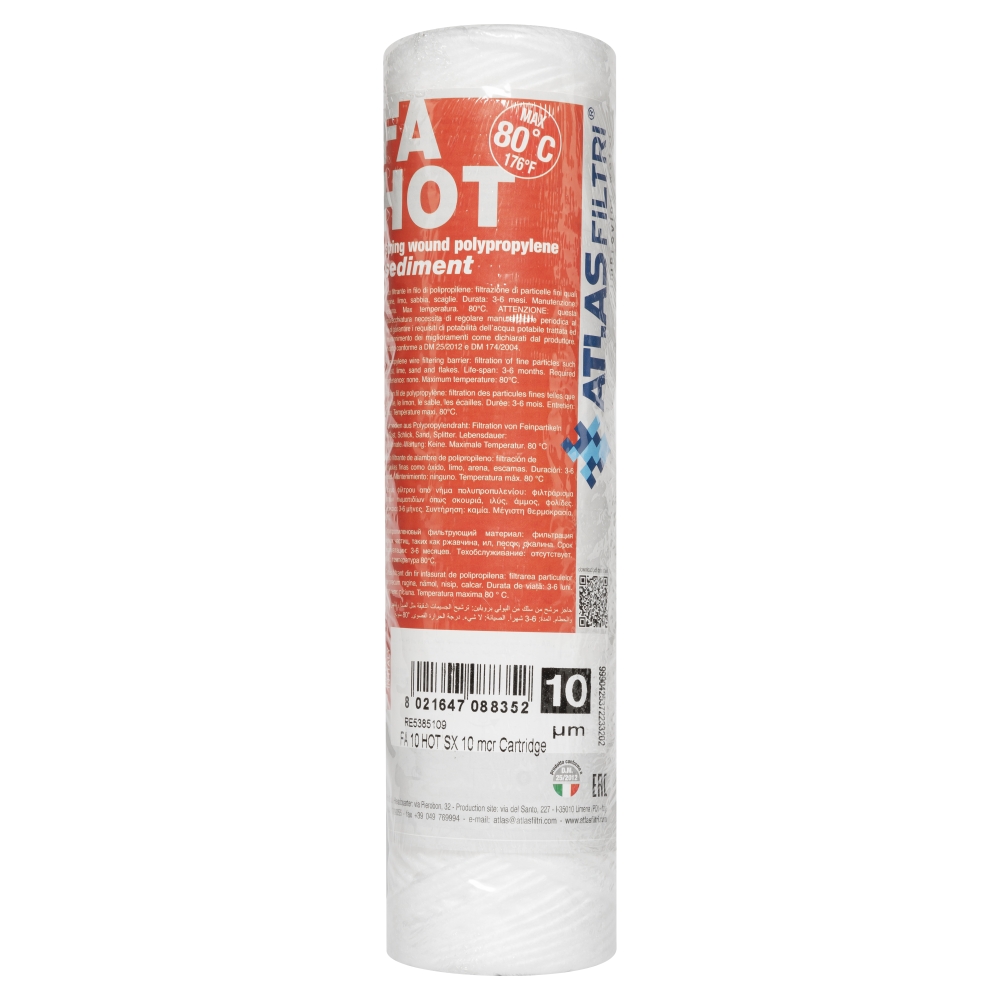Atlas Filtri FA HOT 10" SX 10 mcr (RE5385109) (механіка)