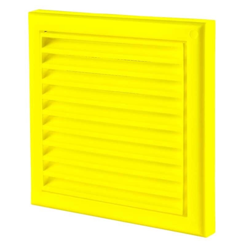 Решетка вентиляционная Домовент ДВ 150х150с желтая