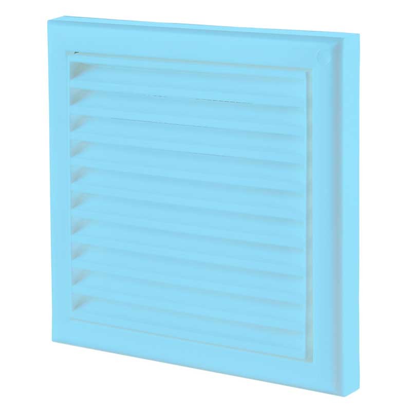 Решітка вентиляційна Домовент ДВ 175х175с блакитна в інтернет-магазині, головне фото