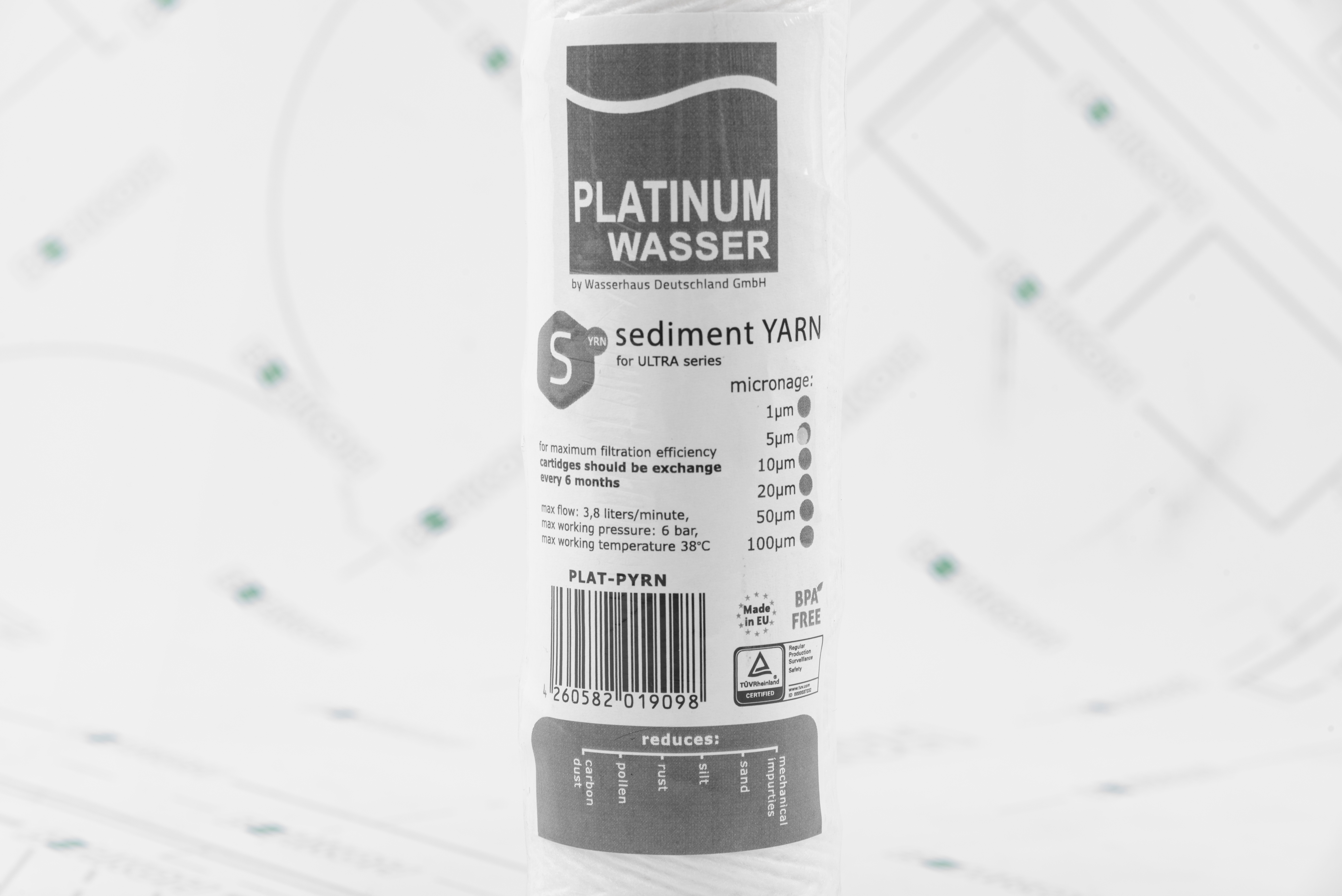 в продаже Картридж для фильтра Platinum Wasser PLAT-PYRN 10 (Механика) - фото 3