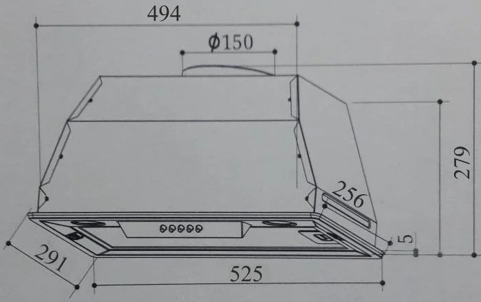 Interline Smart BK A/60/T Габаритні розміри