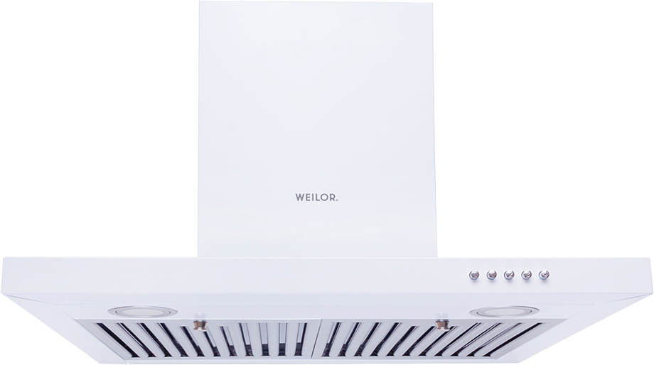 Белая  вытяжка Weilor Slimline WP 6230 WH 1000 LED