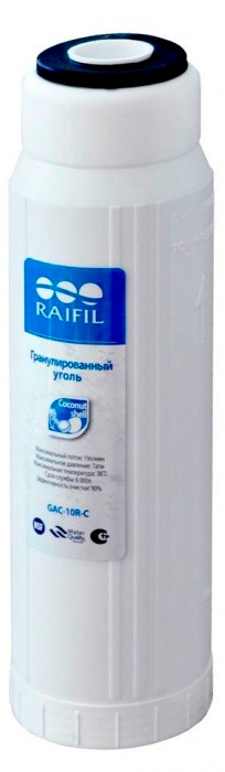 Картридж Raifil для холодної води Raifil GAC-10R-C (вугілля)