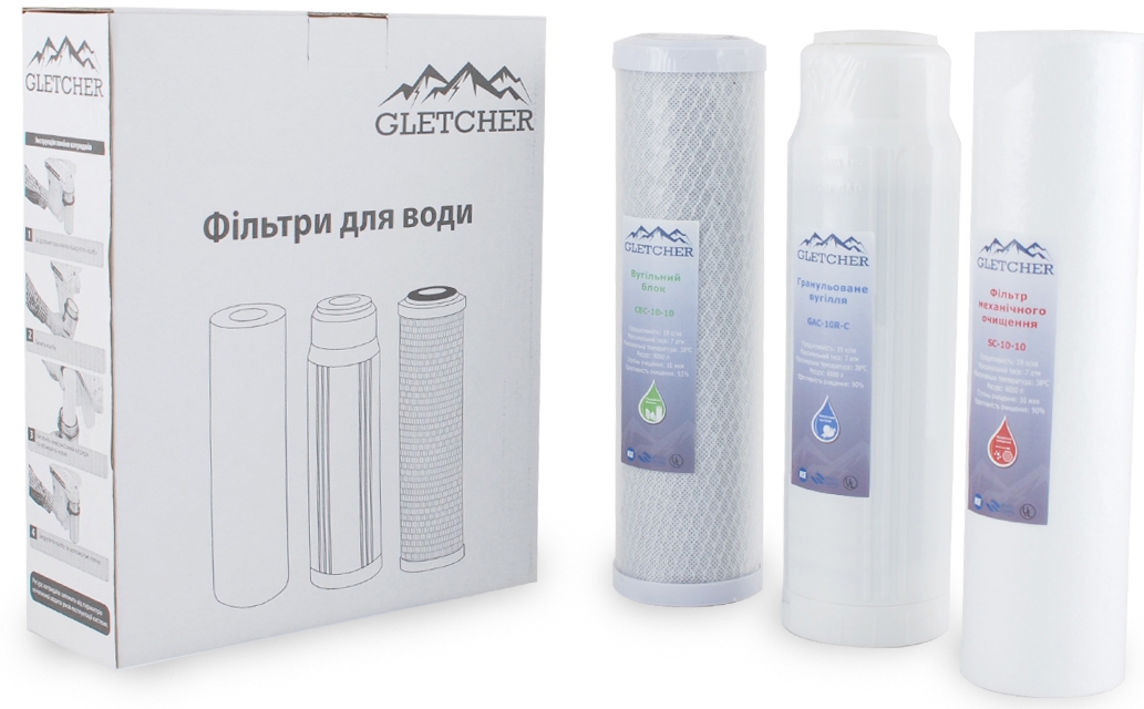 Картридж для фильтра Gletcher Carbon complect в интернет-магазине, главное фото