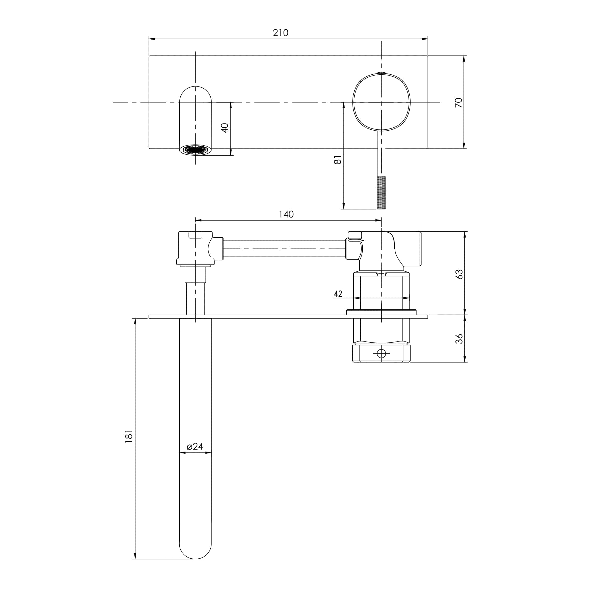 Внешняя часть смесителя Imprese Brenta ZMK081906030 цена 6389.00 грн - фотография 2