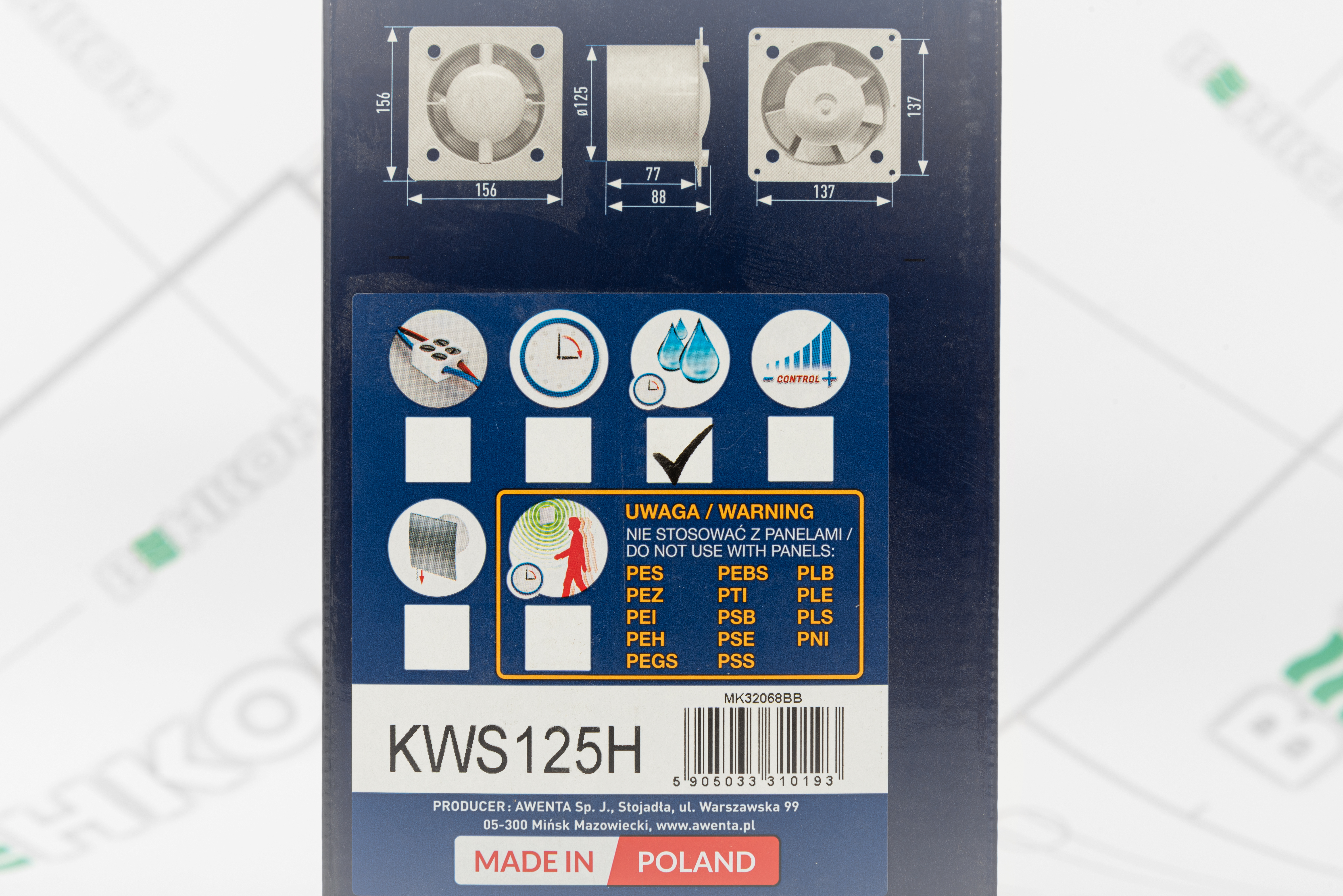 Вытяжной вентилятор Awenta System+ Silent KWS125H обзор - фото 8