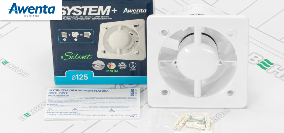 Особливості установки Awenta System+ Silent KWS125H 