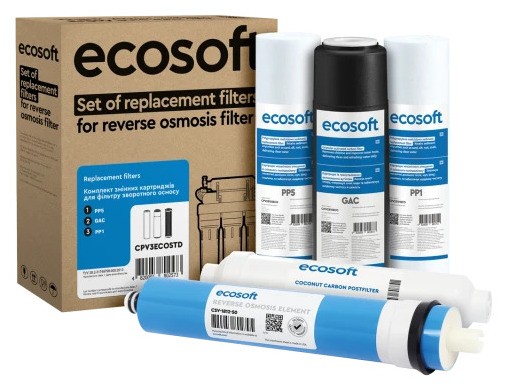 Картридж от споров Ecosoft Standard без минерализатора (CPV5POST50GPD)