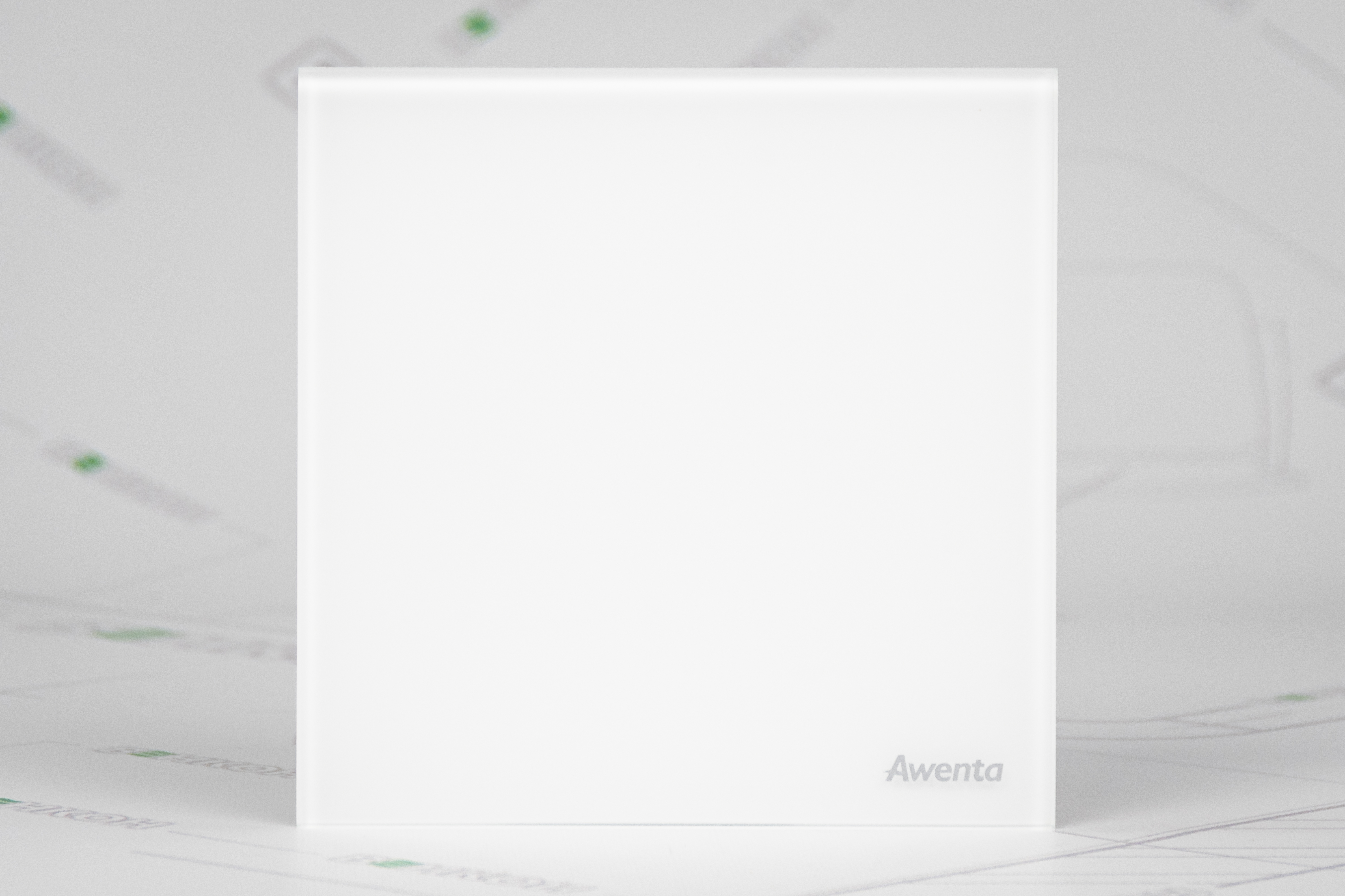 в продаже Крышка к вентилятору Awenta Trax PTG100 White Glass - фото 3