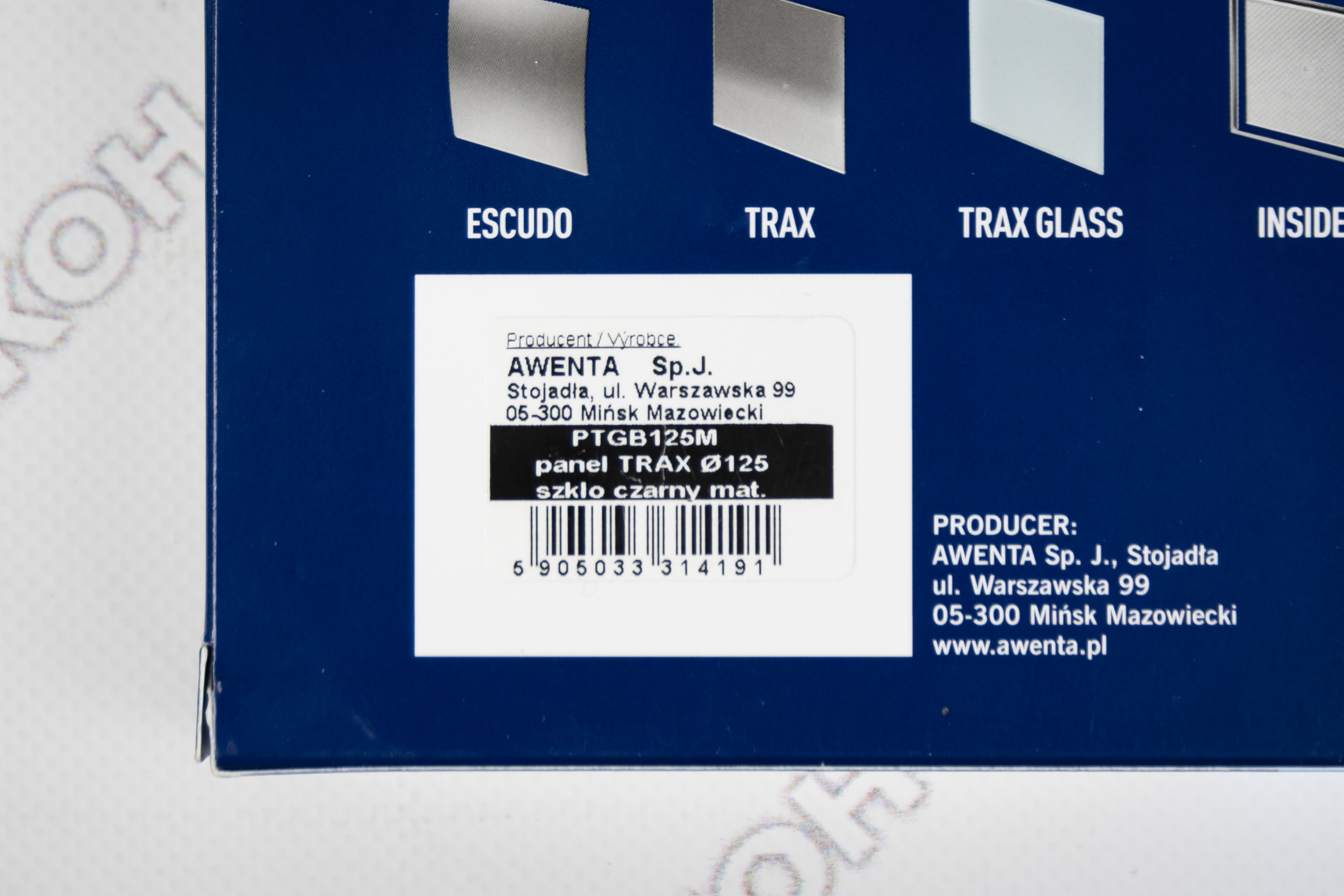Кришка до вентилятора Awenta Trax PTGB125M Black Matte Glass огляд - фото 8